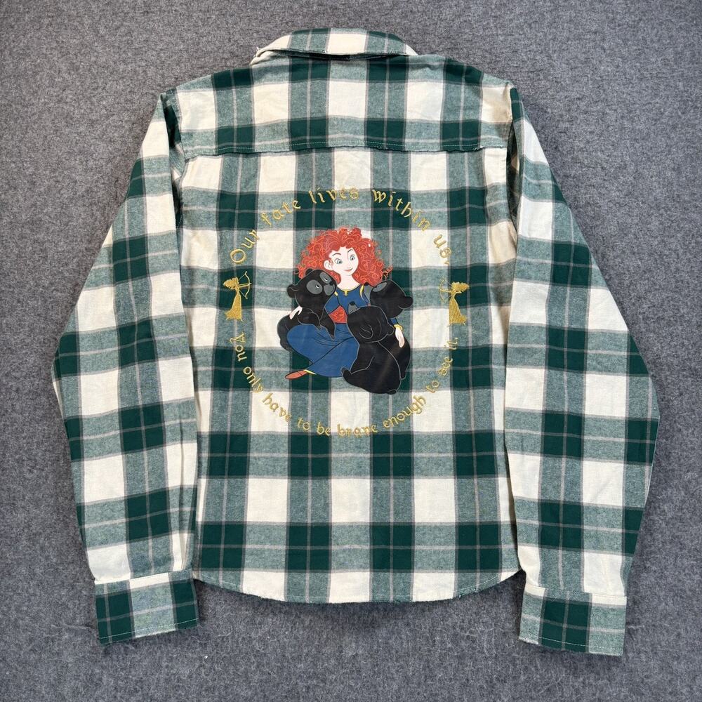 Disney Pixar Our Universe Brave Merida Plaid Flannel Shacket NWT Small